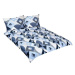 BELLATEX Povlečení bavlna F 90 cm/505 modrá geometrie 1 ks