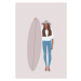 Ilustrace Flat illustration of surfer girl holding, LucidSurf, 26.7 × 40 cm