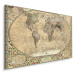 MyBestHome BOX Plátno Vintage Mapa Světa Varianta: 30x20
