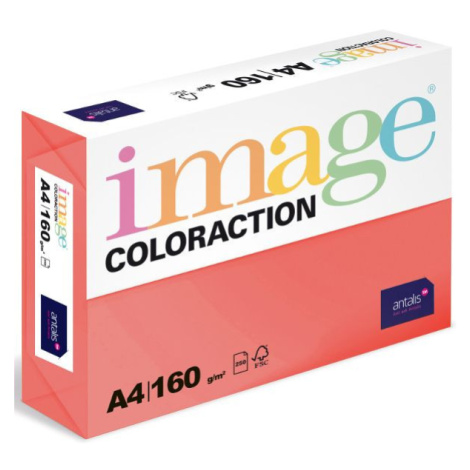 Coloraction A4 160 g 250 ks - Chile/jahodově červená