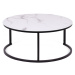 Hector Konferenční stolek Lula 80 cm bílo-černý