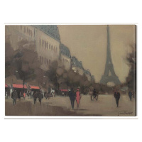 Obraz na plátně Jon Barker - Time Out in Paris, (80 x 60 cm)