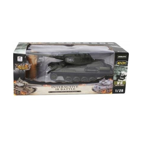 KIK RC tank T-80 No.9995 s dobíjecím packem USB+adaptér 2,4 GHz písková RTR 1:32