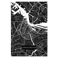 Mapa Amsterdam black, (26.7 x 40 cm)