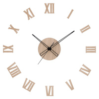 Prim Dřevěné designové hodiny světle hnědé PRIM Romulus E07P.4338.51