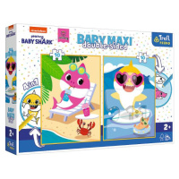 TREFL Oboustranné Baby Shark BABY MAXI 2x10 dílků