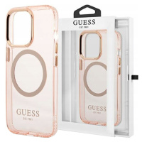 Guess Pouzdro Case Kryt Obal Pouzdro S Magsafe Pro Iphone 14 Pro Růžové