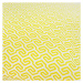 Zahradní polštář žlutý UV čtverec