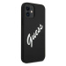 Guess GUHCP12SLSVSBW hard silikonové pouzdro iPhone 12 Mini 5.4" black-white Silicone Vintage