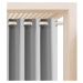 Dekorační terasový závěs s kroužky TARAS světle šedá 180x280 cm (cena za 1 kus) MyBestHome