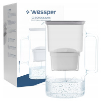 Skleněná Konvice Wessper D2 Borosilicate 3l 1x Filtrační Vložka Vody Wessper