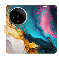 iSaprio Flip pouzdro Colourful Marble pro Xiaomi 14 Ultra