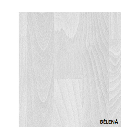 Postel BMB Ella Dream - Masivní Buk Rozměr: 90x200 cm, Provedení rohů: Rovné, Moření: 70 - Bělen