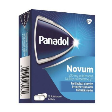 Panadol Novum 500mg, tablety na bolest a snížení horečky 12 tablet