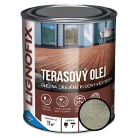 Olej terasový Lignofix antik-šedý, 5 l