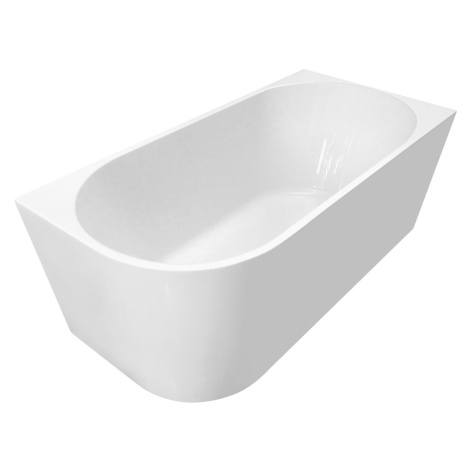 TIBERA R rohová stojící vana, 170x80cm, bílá E1015 AQUALINE