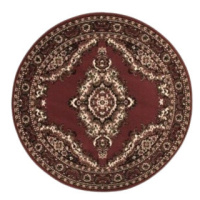 Alfa Carpets  Kusový koberec TEHERAN T-102 brown kruh - 160x160 (průměr) kruh cm
