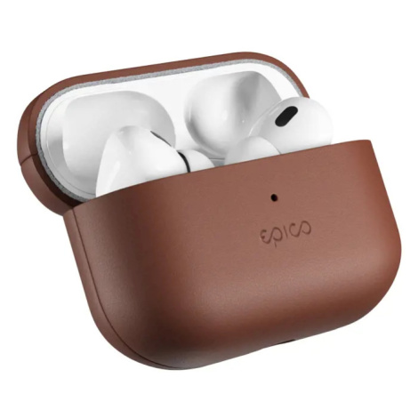 Epico Leather Case Airpods Pro 2 - hnědá