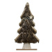 Dekorační vánoční stromeček s kožešinou LUSH 41 cm - různé barvy Barva: Světle šedá