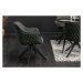 LuxD Designová židle Natasha tmavě zelený samet