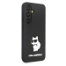 Karl Lagerfeld Liquid Silicone Choupette NFT kryt pro Samsung Galaxy S24 černý