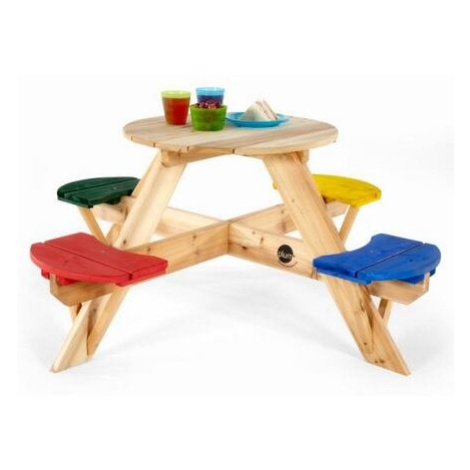 Plum dřevěný piknikový stůl se stoličkami