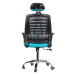 Kancelářská otočná židle ELMAS — více barev šedá/černá