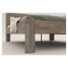 Rohová dřevěná postel Elisa, pravý roh, provedení BO105 šedý granit, 140x200 cm