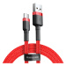 Baseus Cafule extra odolný nylonem opletený kabel USB / USB-C QC3.0 3A 0,5M red
