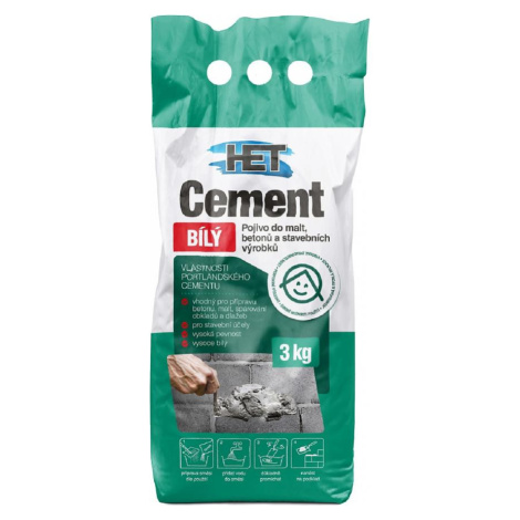 Cement bílý 3kg Het
