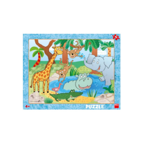 Deskové Puzzle Zvířátka v ZOO - 40 dílků Dino