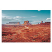 Ilustrace Monument Valley during a sunny day, FilippoBacci, 40 × 26.7 cm