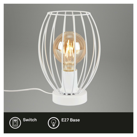 BRILONER Stolní lampa, 25,6 cm, max. 25 W, bílé BRILO 7026-016