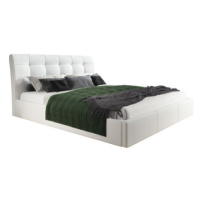 Čalouněná postel ADLO rozměr 180x200 cm Bílá eko-kůže