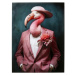 KARE Design Skleněný obraz Mister Flamingo 120x160cm