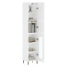 vidaXL Skříň highboard bílá s vysokým leskem 34,5x34x180 cm kompozit