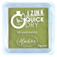 Razítkovací polštářek Izink Quick Dry, rychle schnoucí - olivová zelená