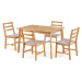 Levný jídelní set H8004 (stůl + 4x židle)
