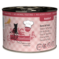 Výhodné balení catz finefood Ragout 24 x 190 g - No. 603 husí a krůtí (190 g)