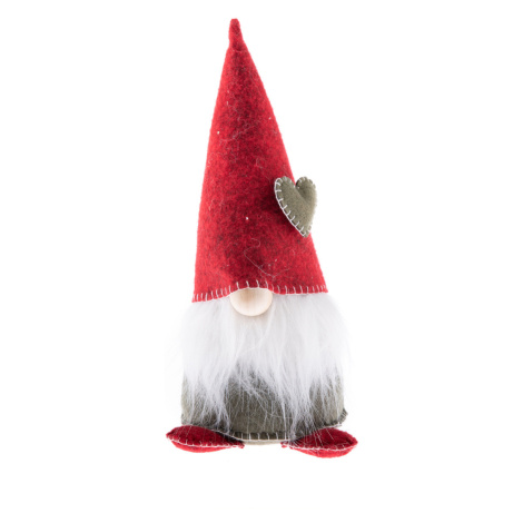 Textilní vánoční trpaslík, 23 cm