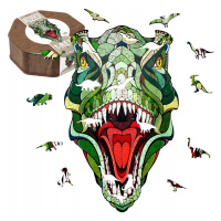 Ewa Dřevěné 3D puzzle Stavebnice Skládačka T-Rex