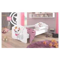 Dětská postel s obrázky - čelo Casimo bar Rozměr: 140 x 70 cm, Obrázek: Kočička Marie