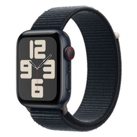 Apple Watch SE (2023) Cellular 44mm sportovní provlékací řemínek temně inkoustový Temně inkousto