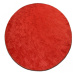 Dywany Lusczow Kulatý koberec SERENADE Graib červený