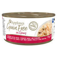 Applaws Grainfree in Gravy 6 x 70 g - Kuře a kachna