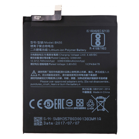 Baterie Xiaomi BN35 Redmi 5 3200mAh Original (volně)