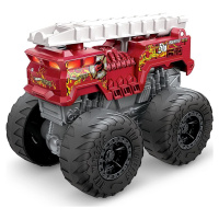 Hot Wheels Monster Trucks svítící a rámusící vrak 5 Alarm