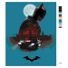 Malování podle čísel - THE BATMAN Rozměr: 40x50 cm, Rámování: bez rámu a bez vypnutí plátna