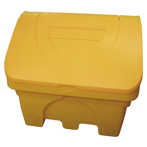 eurokraft basic Skladovací nádoba na posypový materiál, obsah 200 l, žlutá, od 3 ks