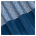 Dekorační vzorovaný velvet závěs s kroužky AGNETTA modrá 140x250 cm (cena za 1 kus) MyBestHome